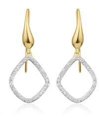 Monica Vinader - Riva Kite Diamond Earrings - Lyst