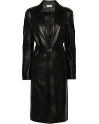 The Row - Babil Leather Trench Coat - Women's - Lamb Skin/silk - Lyst