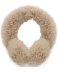 Yves Salomon - Lamb-Shearling Earmuffs - Lyst