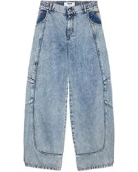 MSGM - Panelled Pocket Jeans - Lyst
