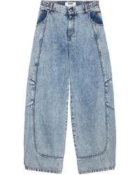 MSGM - Panelled Pocket Jeans - Lyst
