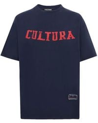 Cultura - Logo-Print Oversized T-Shirt - Lyst