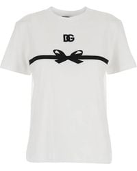 Dolce & Gabbana - Jersey T-Shirt With Embroidery - Lyst