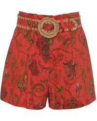 Cara Cara - Shorts Palmer Con Stampa Paisley E Cintura - Lyst