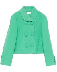 ShuShu/Tong - Double-Breasted Button-Up Blazer - Lyst