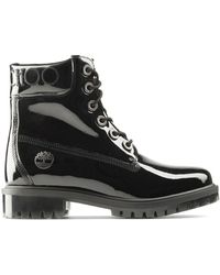 Jimmy Choo - X timberland patent leather harness boot - Lyst