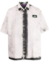 OAMC - Bleach-Effect Short-Sleeve Shirt - Lyst