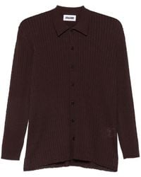 Magliano - Capricorn Cable-Knit Button-Down Shirt - Lyst