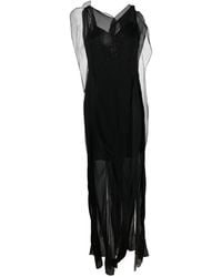 Victoria Beckham - Semi-sheer Sleeveless Maxi Dress - Lyst