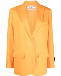Off-White c/o Virgil Abloh - Single-breasted Tailored Blazer - Lyst