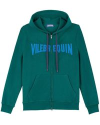 Vilebrequin - Cotton Full Zip Hoodie Sweatshirt Stitched Logo - Lyst