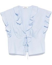 Sandro - ラインストーン ブラウス - Lyst