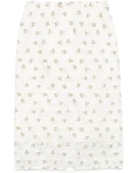 Cecilie Bahnsen - Allegra Midi Skirt - Lyst