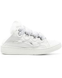 Lanvin - Curb Sneakers Met Open Rug - Lyst