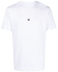 Givenchy - T-shirt en coton à logo brodé - Lyst