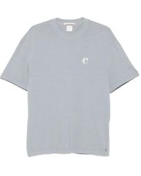 Eleventy - Running Club-Print Cotton T-Shirt - Lyst