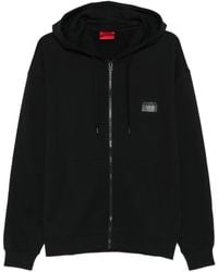 HUGO - Sudadera con capucha y cremallera - Lyst