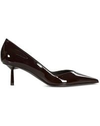 Le Silla - Patent-Finish Pointed-Toe Pumps - Lyst
