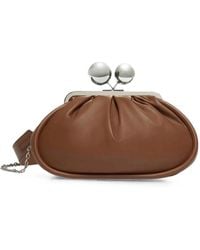 Weekend by Maxmara - Medium Pasticcino Sphere-Clasp Leather Clutch Bag - Lyst