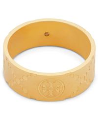 Tory Burch - Anillo Double T con acabado pulido - Lyst