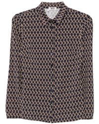 Siyu - Geometric-Print Long-Sleeve Shirt - Lyst