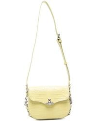 Vivienne Westwood - Hunter Croc-Embossed Mini Crossbody Bag - Lyst