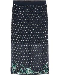 Dries Van Noten - Falda con apliques de strass - Lyst