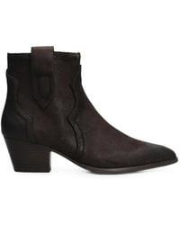 Ash - Pointed-Toe Leather Cowboy Boots - Lyst