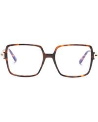 Tom Ford - Tortoiseshell-Effect Square-Frame Glasses - Lyst