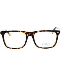 Polo Ralph Lauren - Tortoiseshell-Effect Rectangle-Frame Glasses - Lyst