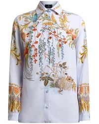 Etro - Zijden Blouse Met Print - Lyst