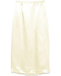 Philosophy Di Lorenzo Serafini - Satined Midi Skirt - Lyst
