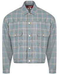 Junya Watanabe - Check-Patterned Shirt Jacket - Lyst