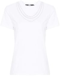 Karl Lagerfeld - Karl Signature Necklace T-shirt - Lyst