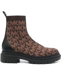MICHAEL Michael Kors - Comet Enkellaarzen Met Logo - Lyst