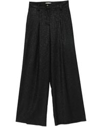 Pennyblack - Glitter-Effect Wide-Leg Trousers - Lyst