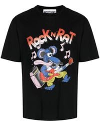 Moschino - Graphic-Print Organic Cotton T-Shirt - Lyst
