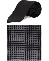 Michael Kors - Silk Tie And Printed Pocket Square Gift Set - Lyst