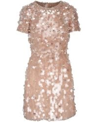 Carolina Herrera - Mini-jurk Verfraaid Met Kralen - Lyst
