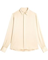 Ami Paris - Silk Finish Long-sleeve Shirt - Lyst