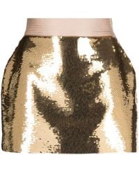 Alex Perry - Sequin-embellished Mini Skirt - Lyst