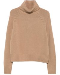 Allude - Turtleneck Raglan-Sleeve Sweater - Lyst