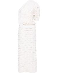 Chloé - Asymmetrisches Kleid mit Volants - Lyst