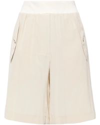 Helmut Lang - Bomber Silk Shorts - Lyst