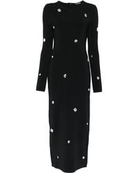 David Koma - Crystal-Embellished Midi Dress - Lyst
