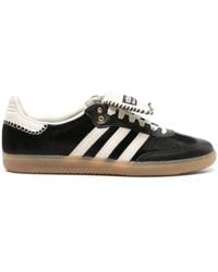 adidas - Pony Core X Wales Bonner Samba Leather Low-Top Trainers - Lyst