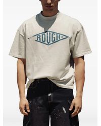 ROUGH - Orizon Logo-Print Drop-Shoulder T-Shirt - Lyst