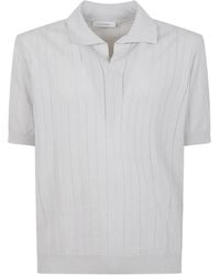 Cruciani - Camisa De Punto Calado Y Manga Corta - Lyst