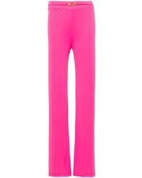 Just Cavalli - Snake-Detail Flared Trousers - Lyst