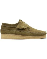 Clarks - Weaver "dark Green Suede" デザートブーツ - Lyst
